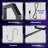 LED Gaming Floating Shelves With Adjustable Glass Shelves, Industrial Wall Mounted Display Rack With USB-Powered Ambient Lights, Durable Pipe Design For Home And Office Decor