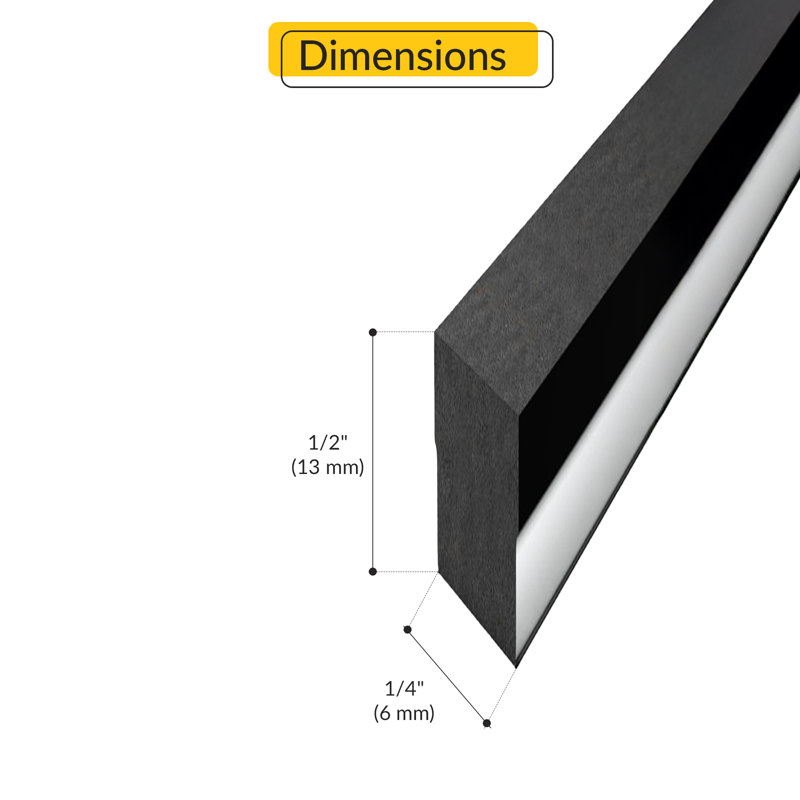 Brixwell 92-507 Gray Super Spacer Premium Plus 1/2" Width