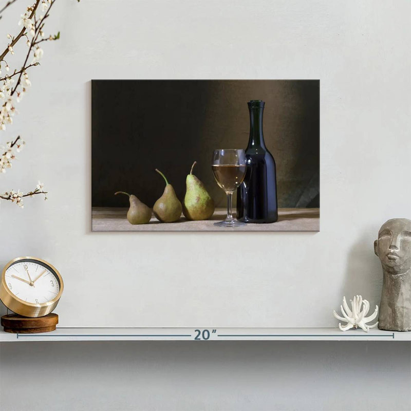 Yarlin Wine and Pears, 8" H x 12" W