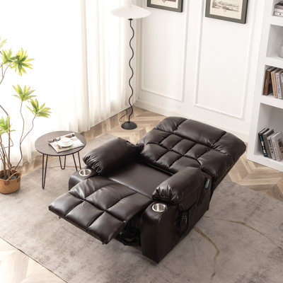 Dual Motor Power Lift Recliner Chair Lay Flat Recliner Fully Reclined in 73.22" Length Extra Wide Lift Chair