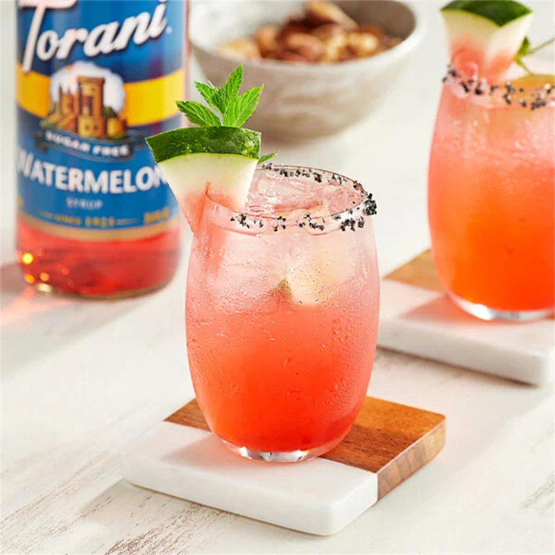 Bouteille en verre de 750 ml pour arôme de melon d'eau sans sucre Torani WS-880372909
