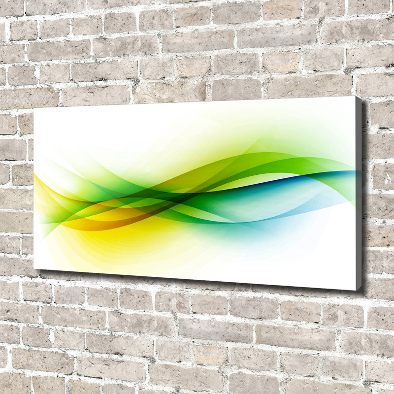 Waves Abstraction - Wrapped Canvas Print