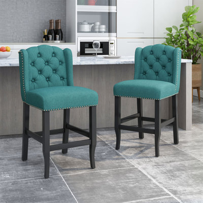 Ensemble de 2 tabourets de comptoir capitonnés à oreilles 27 po Vienna