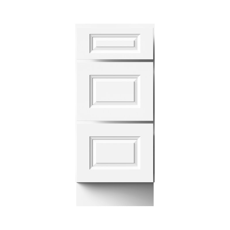 Armoire de tiroir de cuisine prête à assembler l 15 po x P 24 po x H 34,5 po CASAINC, W15"x D24"x H34.5"