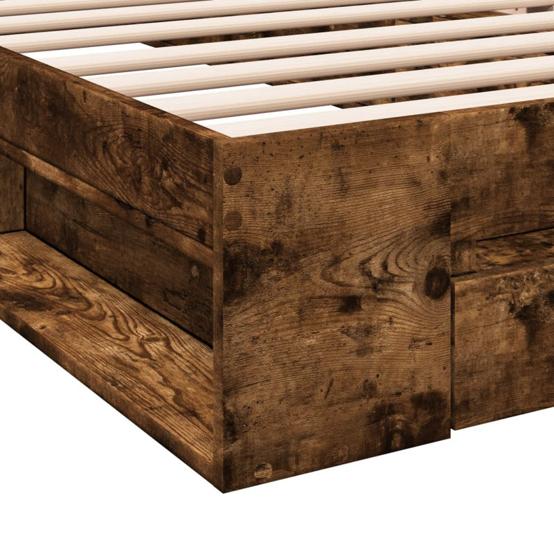 Obyrne Bed, Smoked Oak, 75 x 190cm