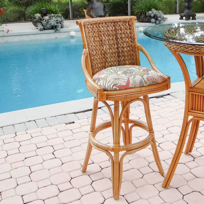 Dastyn Swivel Upholstered Counter Stool