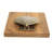 Brass Clam Wood Napkin Holder