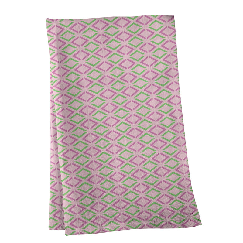 Mcguinness Tea Towel Kitchen Towel, Cotton Twill, Purple/Green