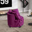Chaise d'appoint contemporaine rembourrée et capitonnée-503644400
