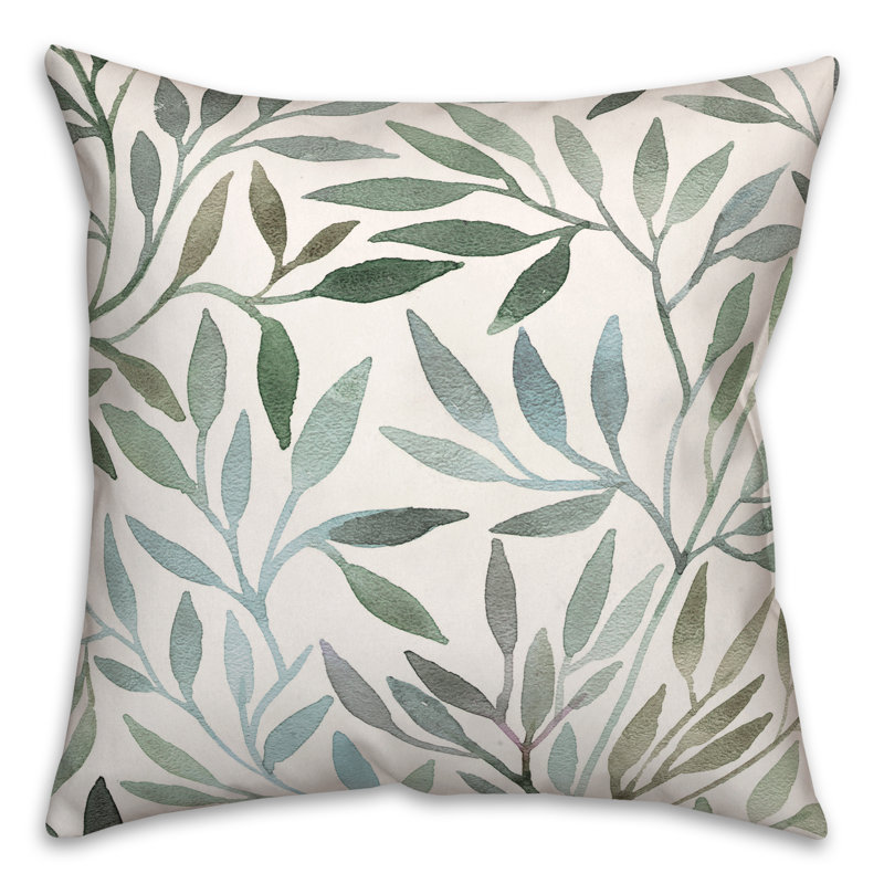 Floral Square Pillow Cover & Insert