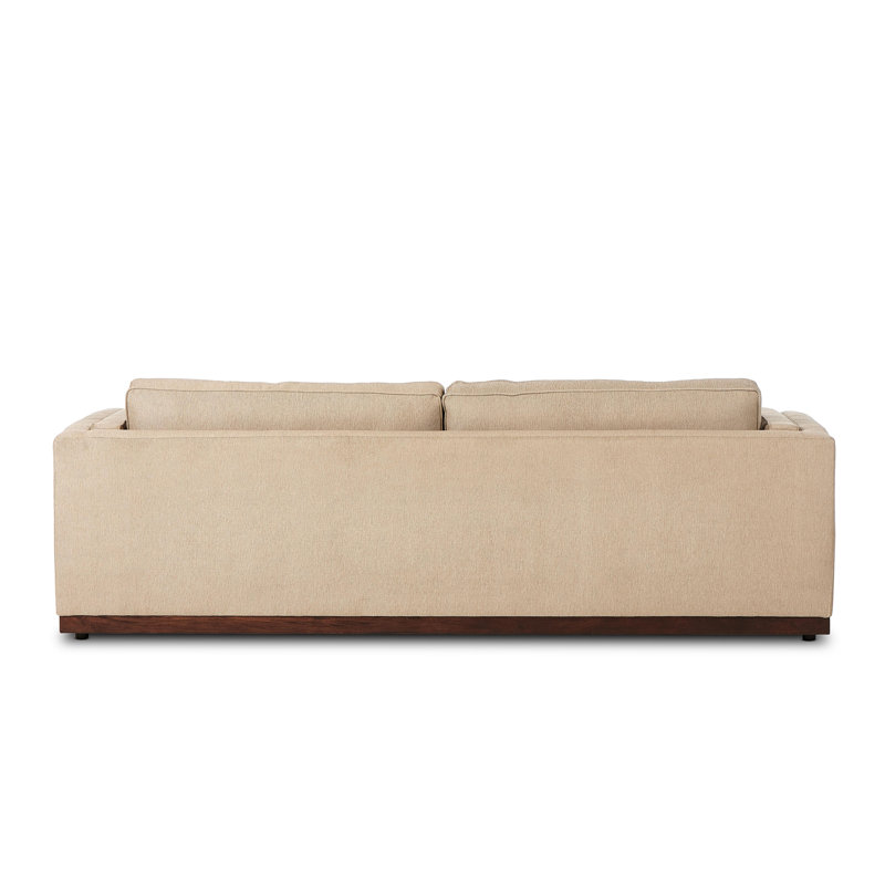 Lawrence Sofa, Nova Taupe 100% Polyester, 34" H x 108" W x 40.75" D
