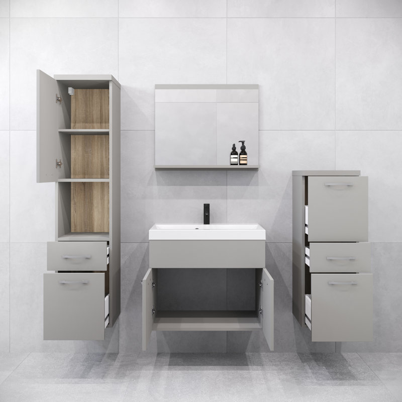 Bathroom Suite, Grey