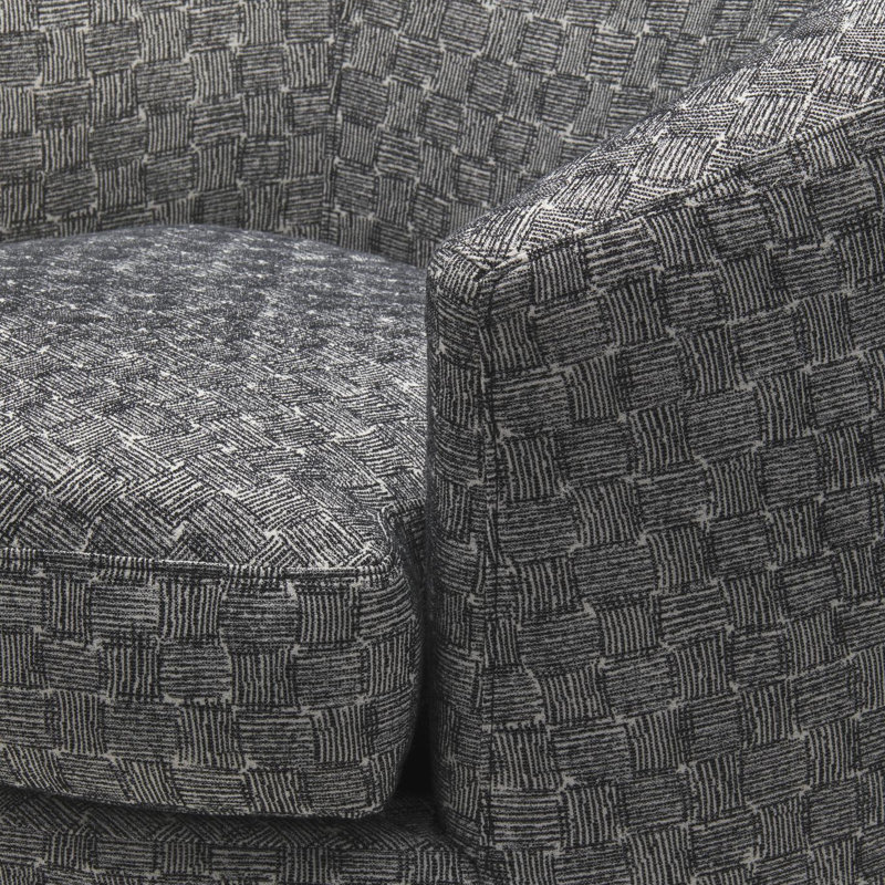 Fauteuil d'appoint moderne, Chenille noir