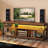 Lory Industrial TV Stand , TV Console, Multifunction Media Console With LED Strip and Built-in Power Outlet-79464589