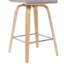 Tabouret de bar ou de bar avec siège rembourré et structure en bois Fowey Biance-1644491738-1644491737-1644491736