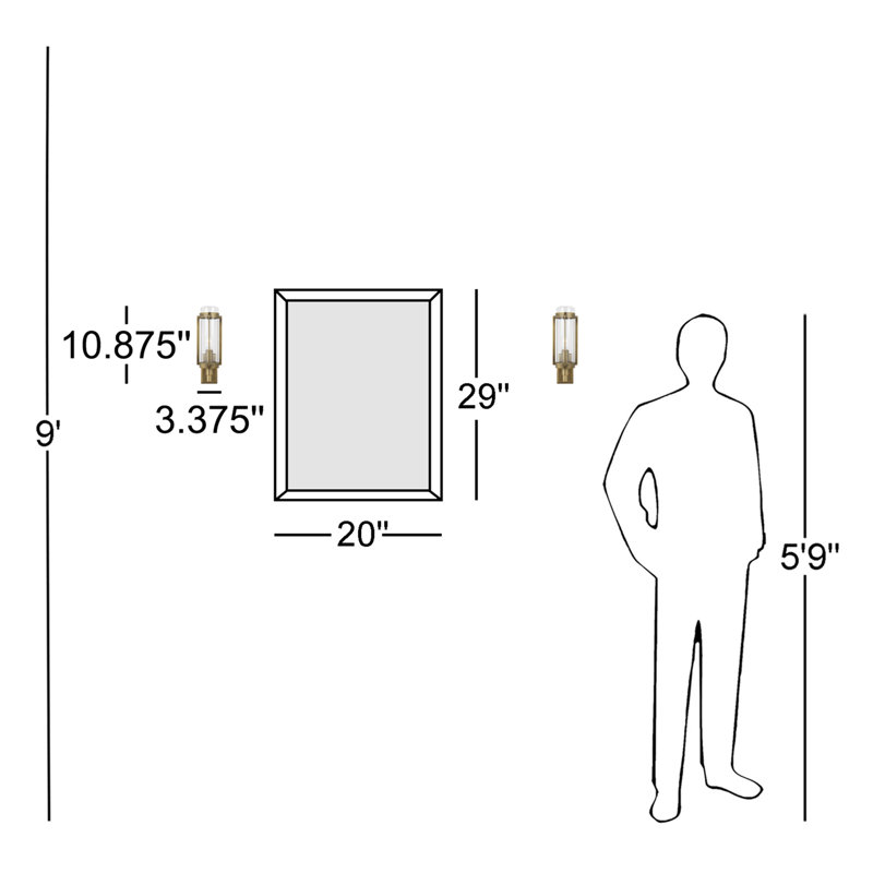 Flynn Steel Armed Sconce, Time Worn Brass