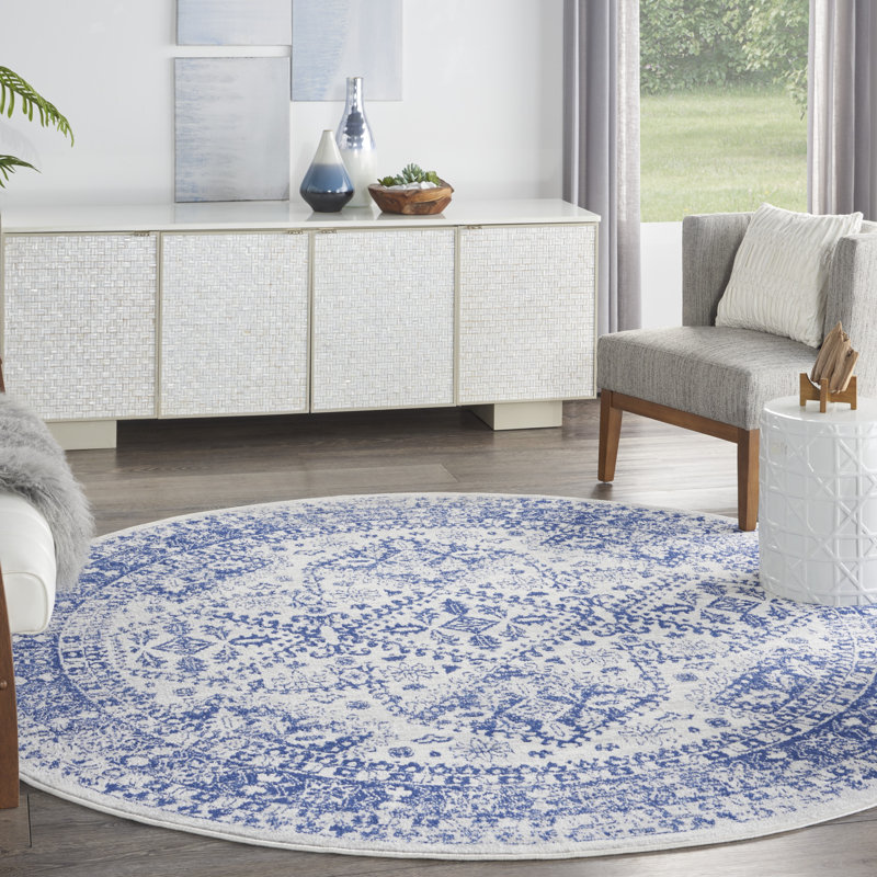 Oriental Indoor Rug, Round 8'