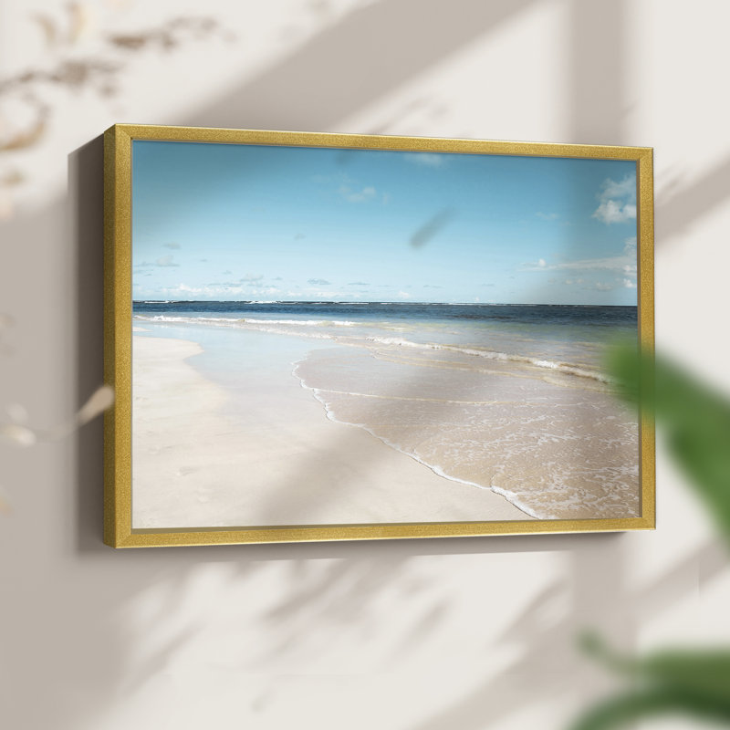 Sugar Sand Beach -Framed Print - Restickable