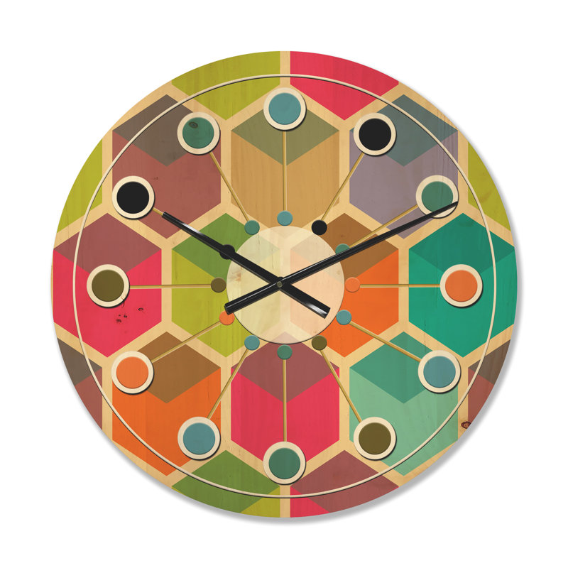 Solid Wood Wall Clock, Medium