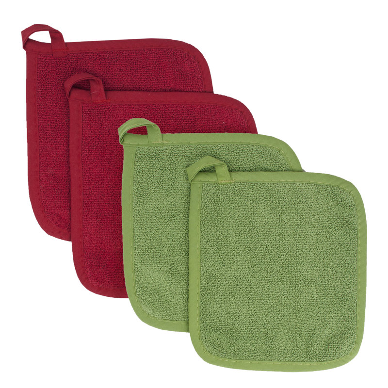 RITZ Pocket Mitts 4-Pack, Cactus/Paprika