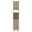 Garde-manger Hasselt, double porte, six tablettes - pin clair