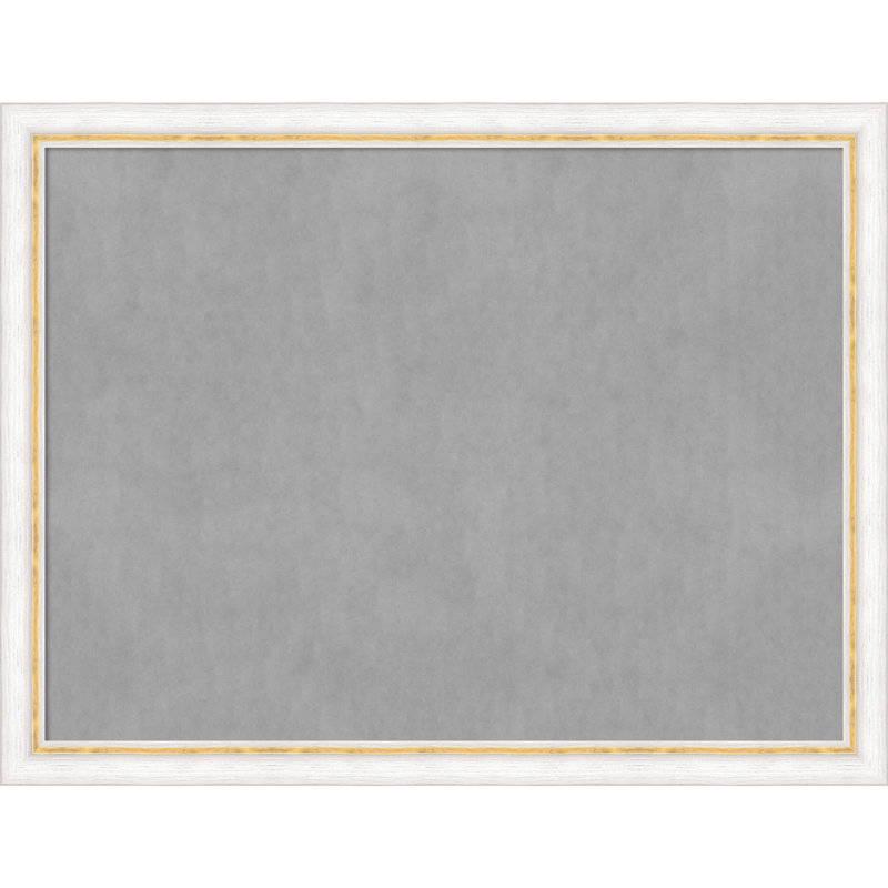 Tableau magnétique encadré or blanc Morgan, H 20 po x l 26 po