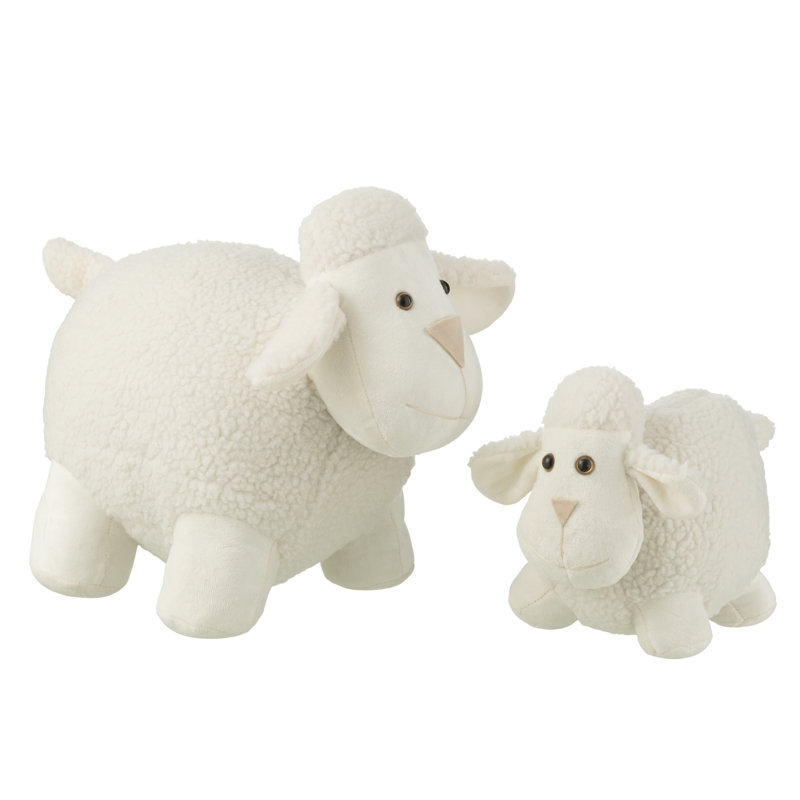 DOOR STOP SHEEP POLYESTER WHITE LARGE