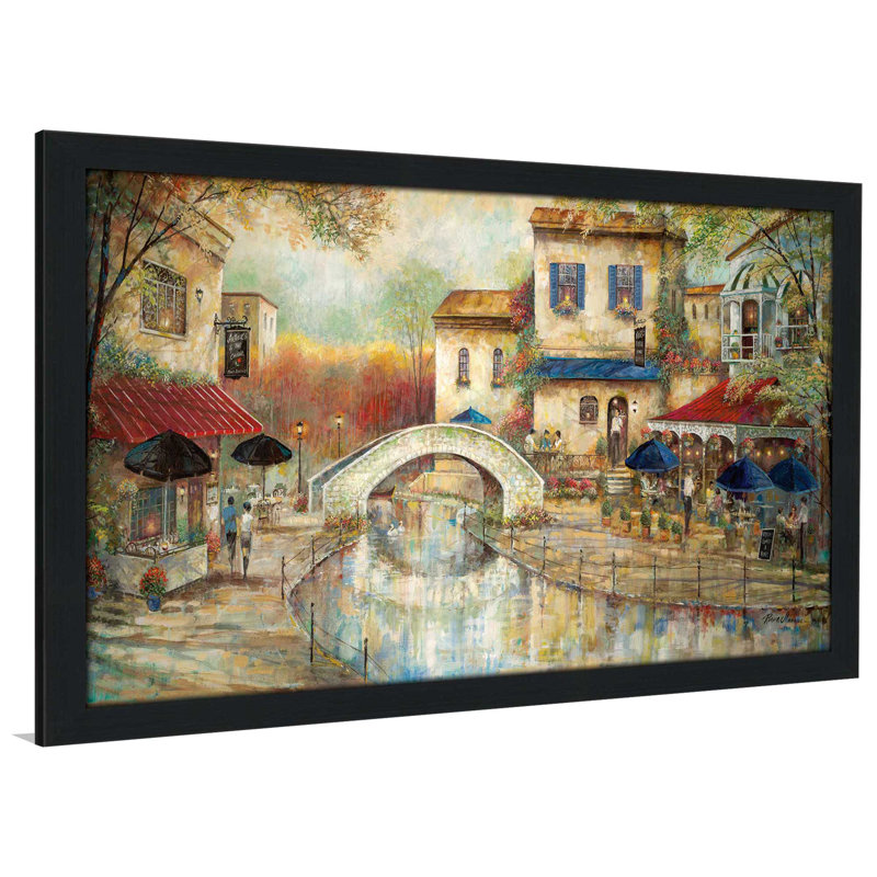 « arthurs », reproduction de peinture à l’huile encadrée, H 21,5 po x l 27,5 po x P 0,75 po