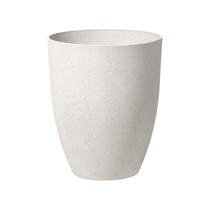 Lett Pot Planter, Off White, 52cm H x 43cm W x 43cm D