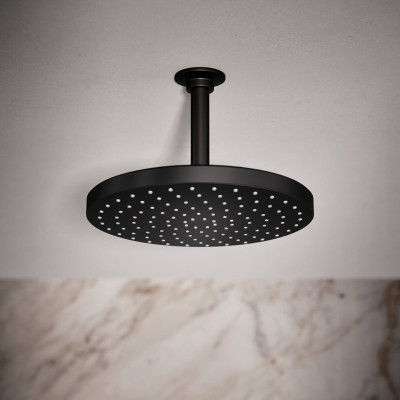 Flood Fixed Shower Head, Matte Black