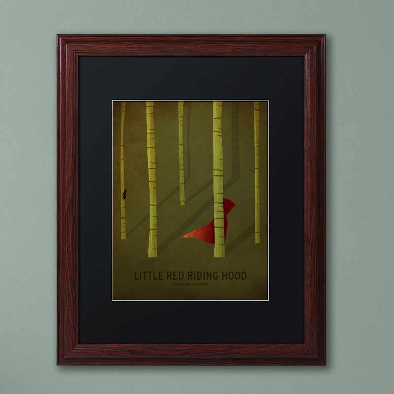 "hotte de substitution rouge" par impression encadrée Christian Jackson, Noir, H 20 po x l 16 po x P 0,5 po, Brun