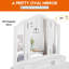 Ensemble coiffeuse avec tabouret et miroir Doursounian-2097351711