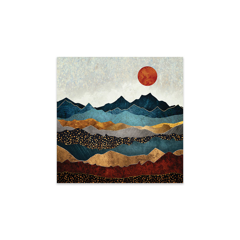 Amber Dusk, reproduction sur verre acrylique, H 24 po x l 24 po x P 0,25 po