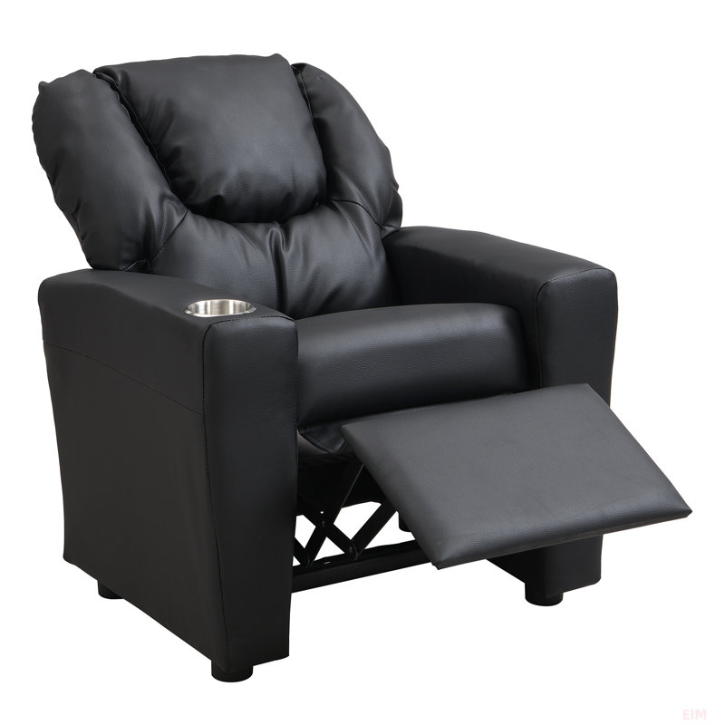 Fauteuil inclinable pour enfants, pour le salon, Noir