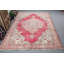 Tapis turc classique rouge avec motif de médaillon floral élaboré pour la décoration intérieure