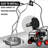 24" Pressure Washer Surface Cleaner With Dual Handles, Stainless Steel Surface Cleaner With 4 Wheels For Driveways, Pathway, Sidewalks, Patios, Decks, 4500 Psi With 3/8" Quick Connector Kit-124342558