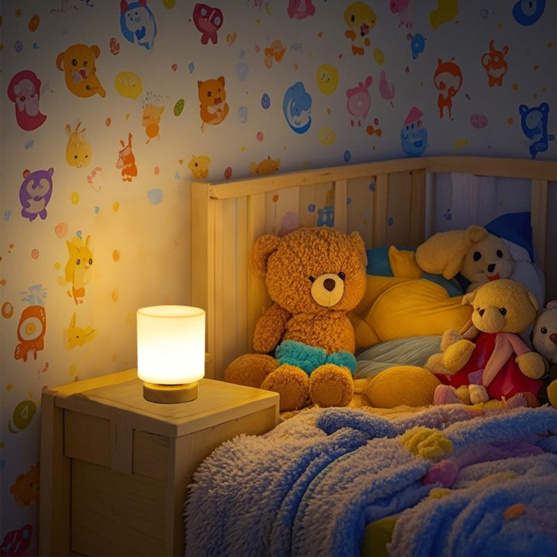 Lampe de table moderne en bois