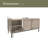 Storage Coffee Table with 4 Sliding Door