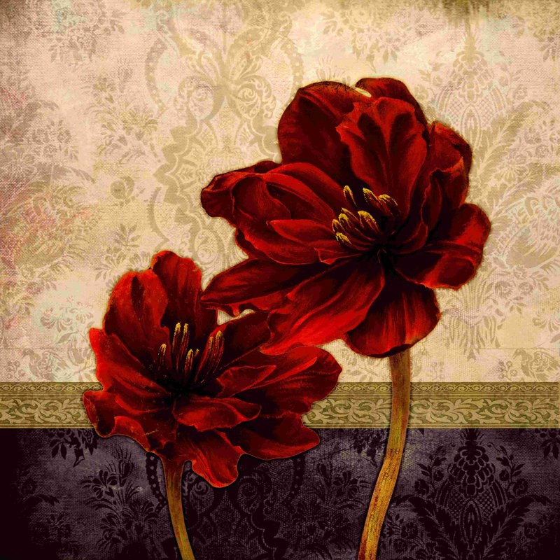 " Fancy Floral Compilation 2 ", 12" H x 12" W  