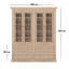 Manito 240 cm H x 200 cm W Library Bookcase