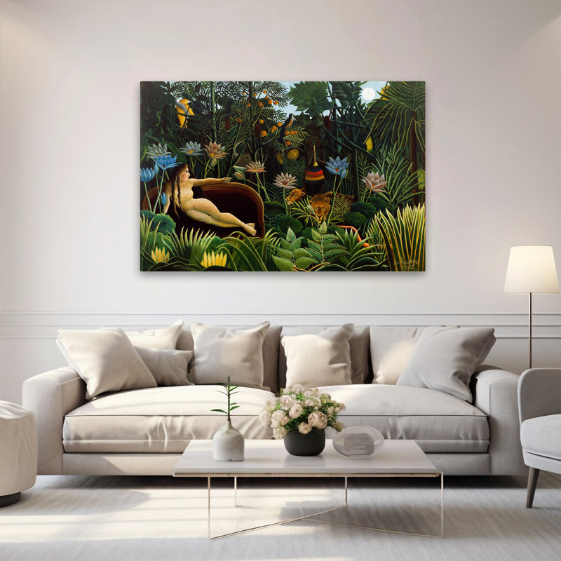 Le rêve, 1910 - musée d'art paysager, art figuratif, H 40 po x l 60 po