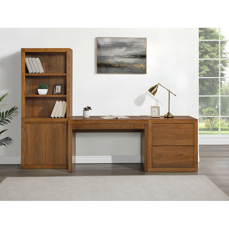 Korvin 3 Piece Rectangular Writing Desk Office Set