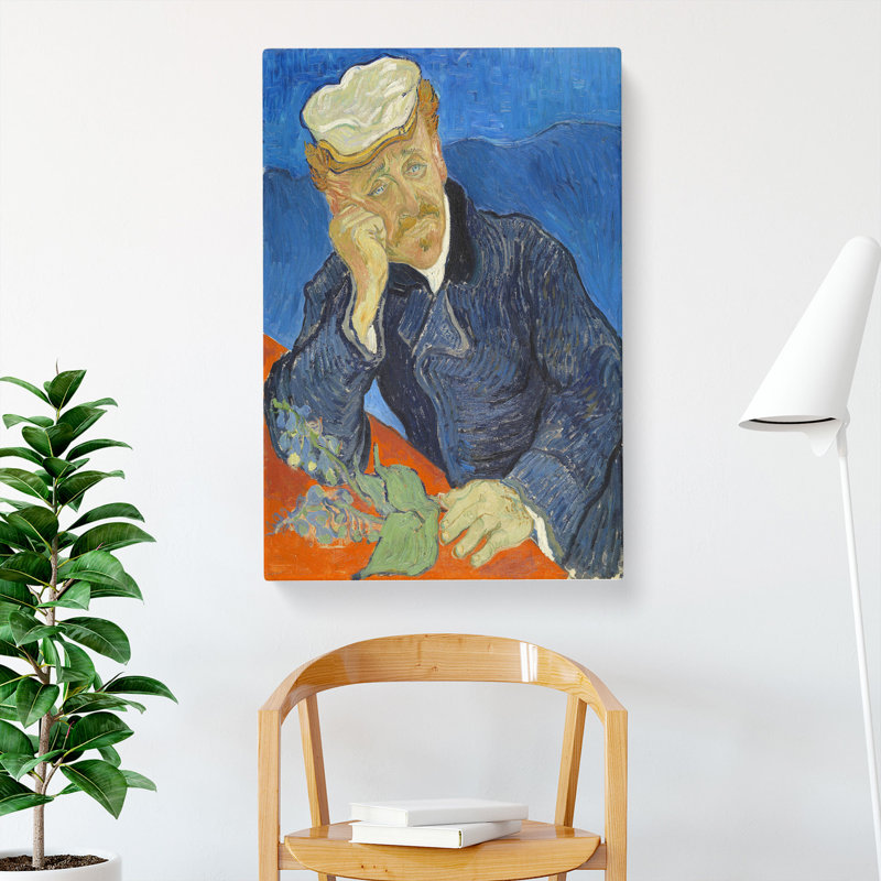 Dr Paul Gachet by Vincent Van Gogh - Wrapped Canvas Painting, 76cm H x 50cm W x 3cm D