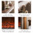 Walnut Solid Wood Freestanding Electric Fireplace