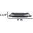 Pack Of 5 Tone Hakumu Collection Rectangular Wavy Sushi Plates