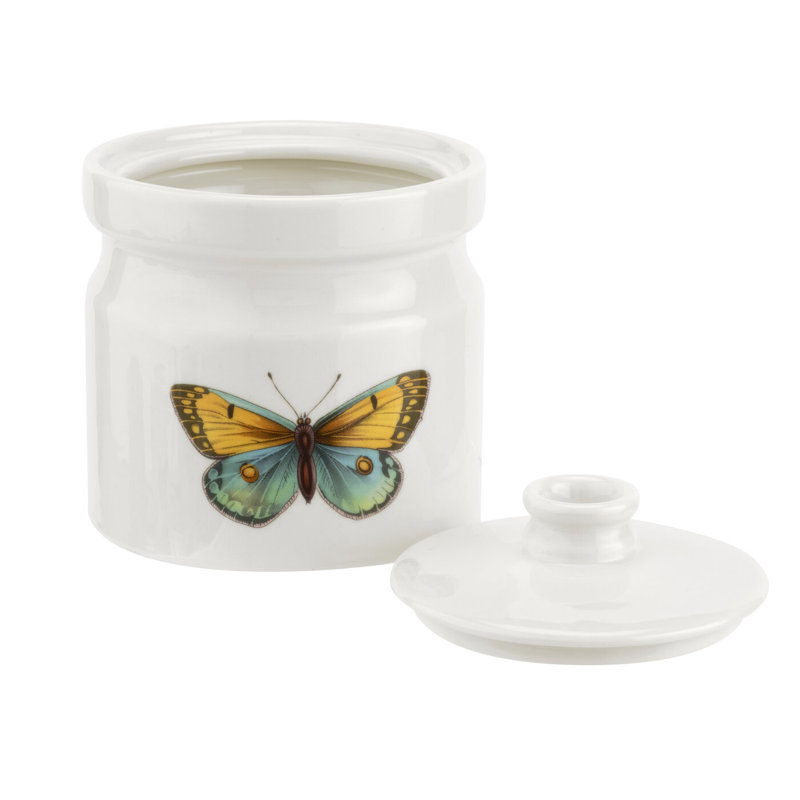 Botanic Garden Harmony Multicolor Porcelain Covered Sugar Bowl