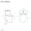 Toilette ronde une pièce à double chasse de 1,1/1,6 gallon par chasse Sublime II-70460239-98249163