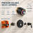 Vintage Shower System Round Rain Shower Head with Handheld Shower Classic Curved Shower Arm-74860093