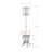 Marka Coat Rack with 8 Hooks in Black Metal, Transitional Style
