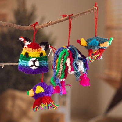 4.3'' Handmade Acrylic Animals Hanging Figurine Ornament